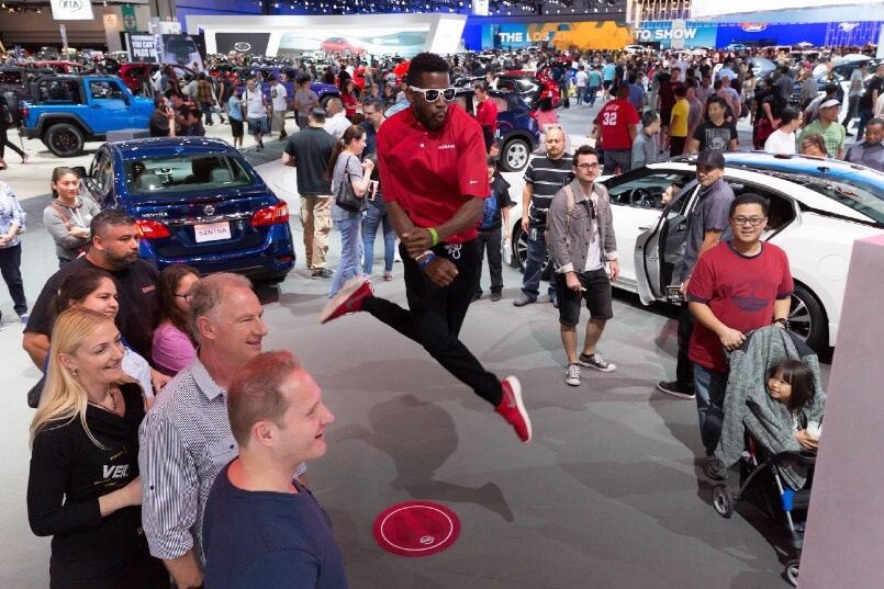 Dancing Nissan Brand Ambassador