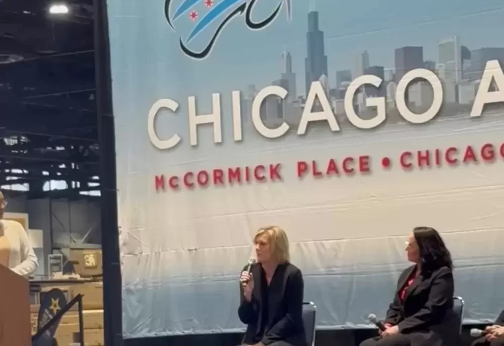 Amy Emmatty, CRO, sharing Chicago Auto Show Consumer Insights during recent What Drives Her panel discussion