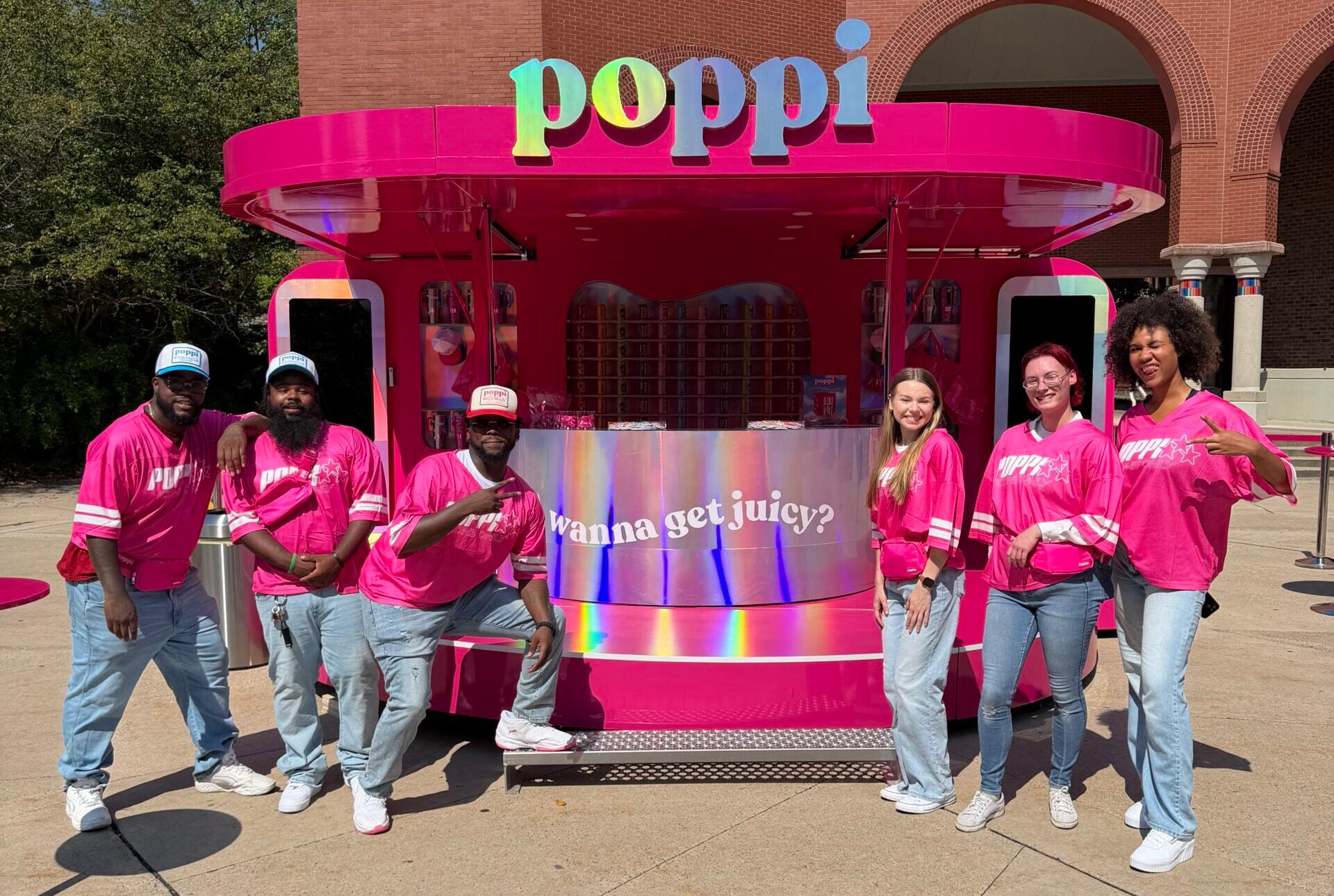 Brand Ambassadors at Poppi booth